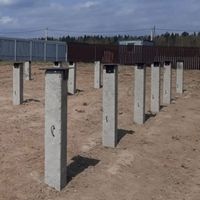 Строительство фундамента на забивных сваях